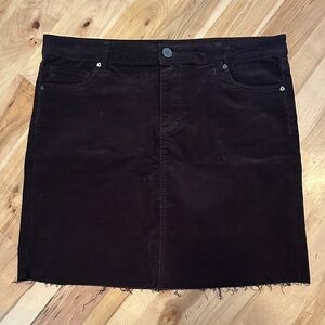 Kut From The Kloth Corduroy Skirt Black Size 14